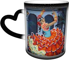 Taza Mágica Bailarina Flamenca