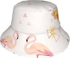 Sombrero de Sol Infantil GAHAHA: Flamencos y Piñas