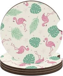 Posavasos Antideslizantes de Flamenco Rosa