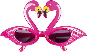 Gafas de Flamenco Fucsia para Fiesta de Verano