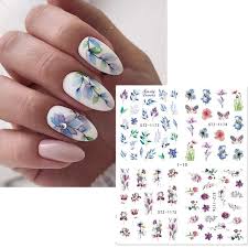 Pegatinas de Agua para Uñas: Flor