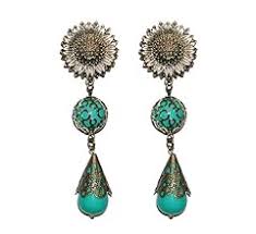 Pendiente Flamenca Aqua