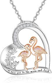 Collar de Flamenco de Plata para Mujer - KINGWHYTE