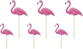 Palillos Decorativos Aloha Flamenco (6 unidades)