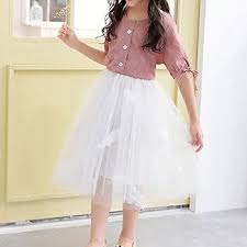 Falda de Tul Larga para Niña - Verano Elástico