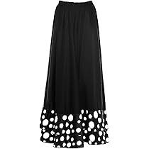 Falda Flamenca Negra con Lunares Blancos y Volante Doble