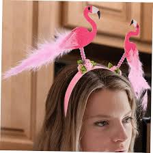 Diadema Hawaiana de Flamenco - 3 Piezas