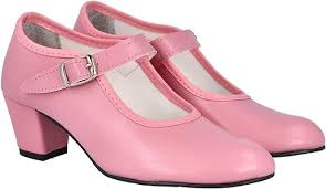 Zapatos Flamenca Rosa Sintético - Talla 37