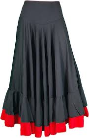 Falda de Flamenco Doble Volante para Mujer