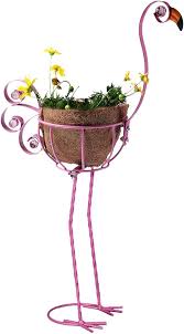 Maceta Flamenco Rosa con Canasta MorTime