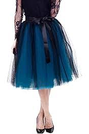 Falda Cancan Azul para Mujer - Moda Elegante