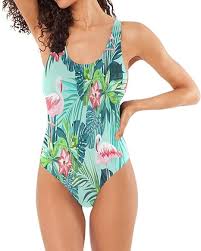 Traje de Baño Tropical de Flamenco para Mujer