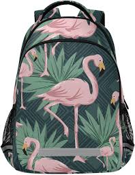 Mochila Flamenco Verde para Niños