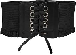 Cinturón Corset Pirata Negr para Mujer