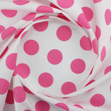 Tejido de Popelín con Lunares Fucsia para Trajes de Flamenca
