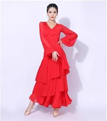 Vestido de Salón Estándar con Cuello en V para Mujer