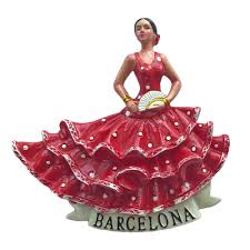 Imán 3D Bailarín Flamenco de Barcelona