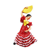 Imán 3D Flamenco Bailarín de España - Recuerdo en Resina